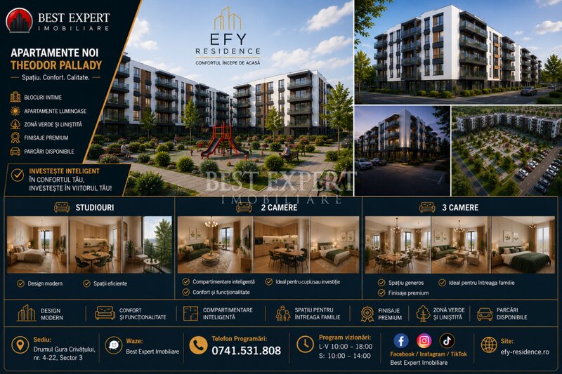 Titan, 2 camere ideal investitie, discount 50% la parcare pentru avans de 50%